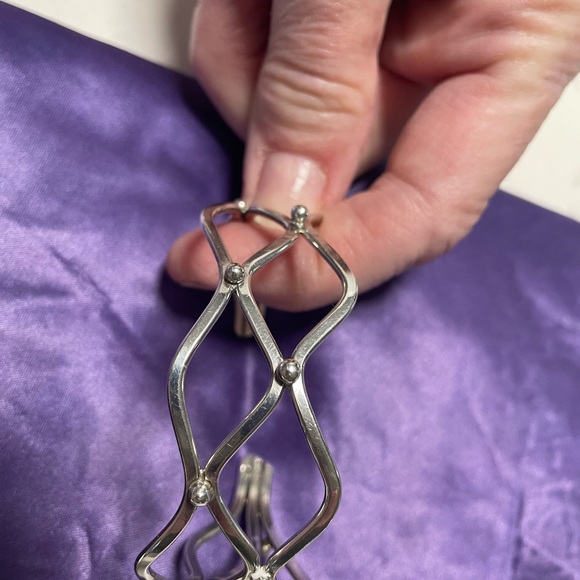 Artisan made .925 Sterling Silver Cuff Bracelet. - Picture 3 of 3